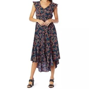Jessica Simpson Acrylic Floral - Black Iris Gabbie Dress Size PS NWT